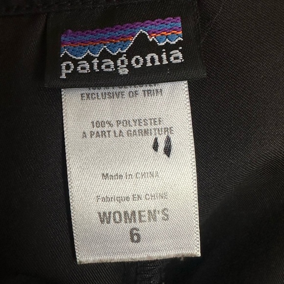 Patagonia Womens Side Zip Slit Pocket Duway Athletic Active Skirt Skort Size 6 - Picture 3 of 5